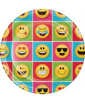 Show Your Emojions 8.75" Paper Dinner Plates: 8 Count