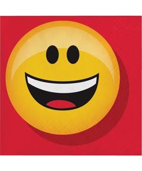 Show Your Emojions 5" Paper Beverage Napkins: 16 Count