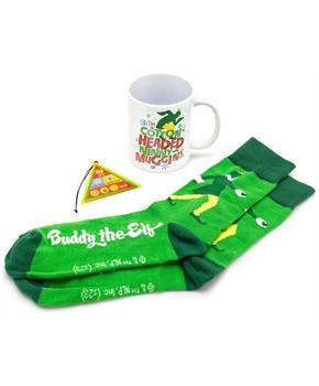 Elf Mug, Socks, and Ornament Bundle
