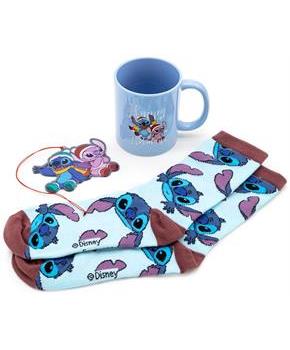 Disney Lilo & Stitch Mug, Socks, and Ornament Bundle
