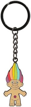 Trolls Rainbow Hair Troll Enamel Charm Keychain