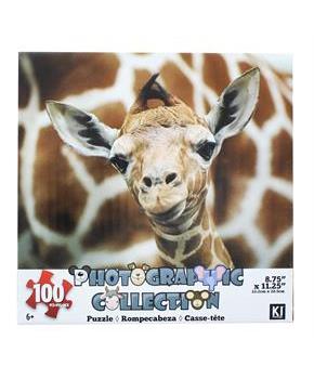 Giraffe 100 Piece Photographic Collection Jigsaw Puzzle