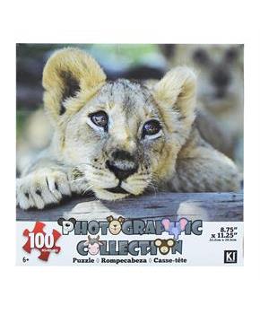 Lion 100 Piece Photographic Collection Jigsaw Puzzle