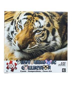 Tiger 100 Piece Photographic Collection Jigsaw Puzzle