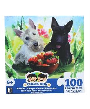 Painting Dog 100 Piece Juvenile Collection Jigsaw Puzzle