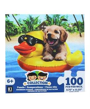 Rubber Duck and Dog 100 Piece Juvenile Collection Jigsaw Puzzle