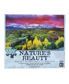 Yellow Fields With Red Skys 500 Piece Natures Beauty Jigsaw Puzzle