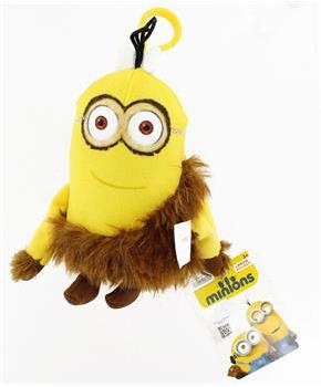 Minion Movie 5" Clip On Plush: Jungle Minion (2 Eyes)