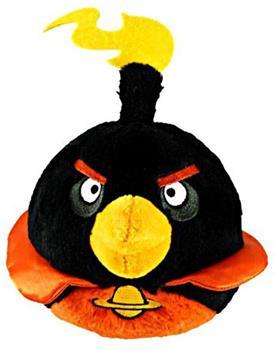 Angry Birds 5" Black Space Bird Plush Officially Licensed