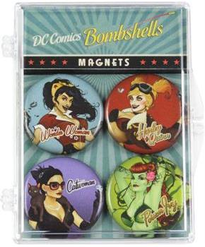 DC Comics Bombshells Magnet 4-Pack