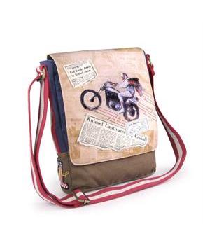 Evel Knievel Legacy Canvas Messenger Bag