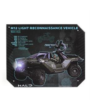 Halo Warthog Specs Tin Sign