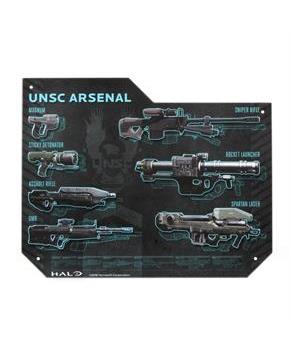 Halo Weapons Specs Tin Sign