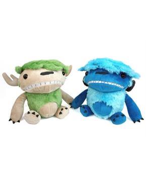 Imps And Monsters Angus & Edie 6" Backpack Clip-On Plush 2-Pack Set