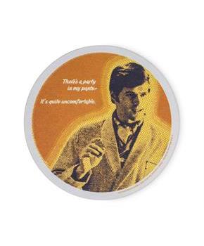 Single Retro Cork Drink Coaster - Party In My Pants. Its Quite Uncomfortable
