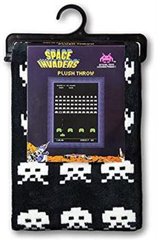 Space Invaders Plush Throw Blanket