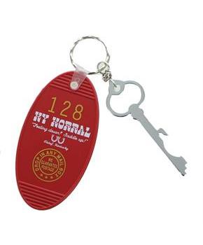 Retro Motel Key Fob - KY Korral Red