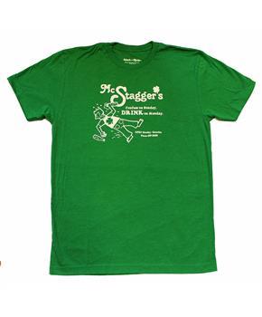 Kitsch on the Rocks McStagger&#39;s Men&#39;s Green T-Shirt