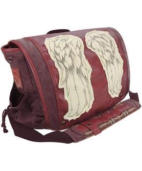 The Walking Dead Daryl Wings 15" Messenger Bag, Dead Red