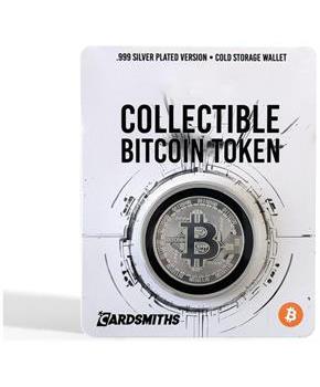 Collectible Bitcoin 39mm Silver-Plated Cold Storage Token