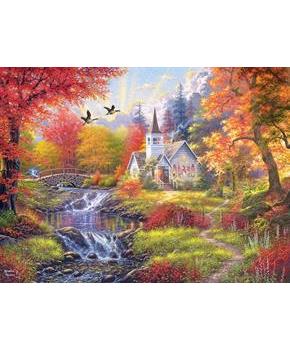 Woodland Church by Abraham Hunter 1000 Piece Jigsaw Puzzle