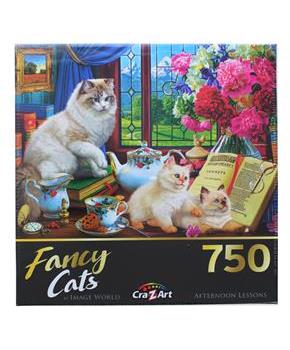 Fancy Cats Afternoon Lessons 750 Piece Jigsaw Puzzle