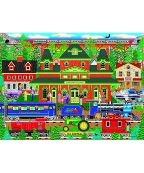 Mountain Rail Holiday 1000 Piece Jigsaw Puzzle