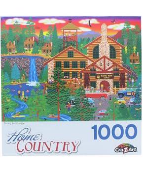 Dozing Bear Lodge 1000 Piece Jigsaw Puzzle