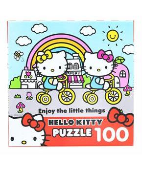 Hello Kitty 100 Piece Jigsaw Puzzle | Hello Kitty and Mimmy Sisters