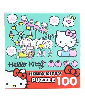 Hello Kitty 100 Piece Jigsaw Puzzle | Hello Kitty and Friends Theme Park Fun