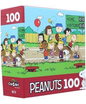 Peanuts 100 Piece Kids Jigsaw Puzzle | Peanuts Baseball