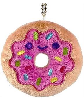 Donut Plush Charm Keychain