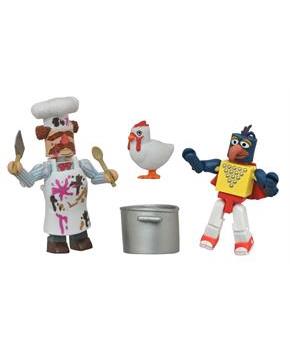 Muppets Minimates S1 2-Pack: Stunt Show Gonzo & Batter Damaged Swedish Chef