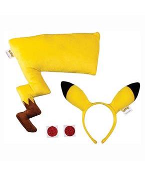 Pokemon Pikachu Headband & Tail Costume Accessory Kit | 14+