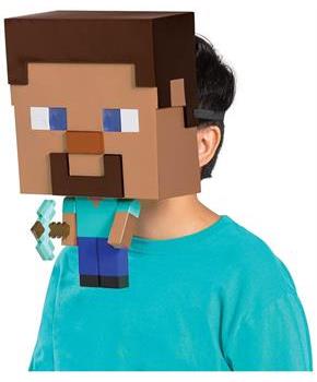 Minecraft Steve Child Costume Mask | One Size