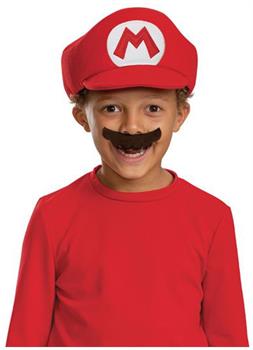 Super Mario Bros. Mario Hat and Mustache Child Costume Kit