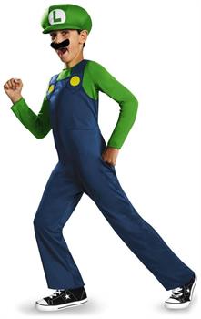Nintendo Super Mario Bros Luigi Classic Child Costume