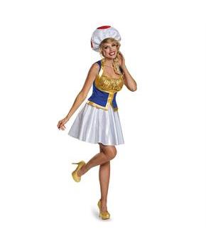 Super Mario Bros Toad Women's Toad Costume Dress