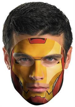 Iron Man Face Tattoo Costume