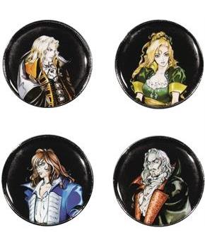 Castlevania Symphony of the Night 4 Piece Button Pin Set