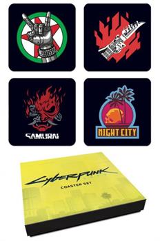Cyberpunk 2077 4 Piece Coaster Set