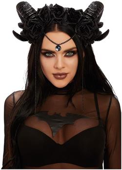 Mystical Ram&#39;s Horn Adult Costume Headpiece | One Size