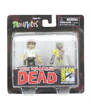 The Walking Dead Exclusive Minimates 2 Pack - Rick Grimes & Walker