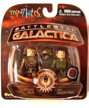 Battlestar Galactica Minimates Lt. Helo and Chief Galen Tyrol Variant