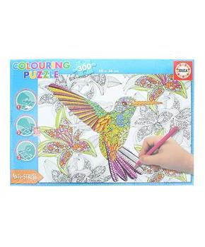 Hummingbird 300 Piece Coloring Jigsaw Puzzle