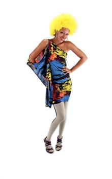 Yellow Fuzzy Costume Wig Adult