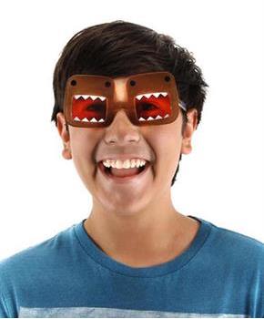 Domo Costume Glasses Brown Adult