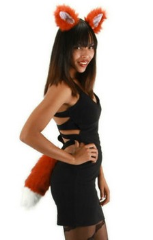 Fox Ears and Tail Costume Accessory Kit Adult