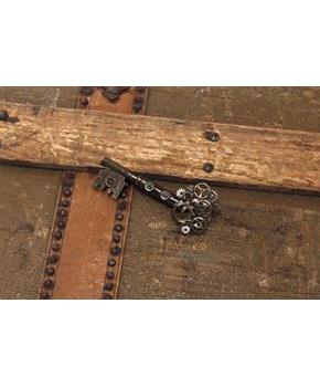 Steampunk Large Gear Key Pin Costume Jewelry Adult