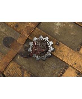 Steampunk Large Gear Propeller Pin Costume Jewelry Adult